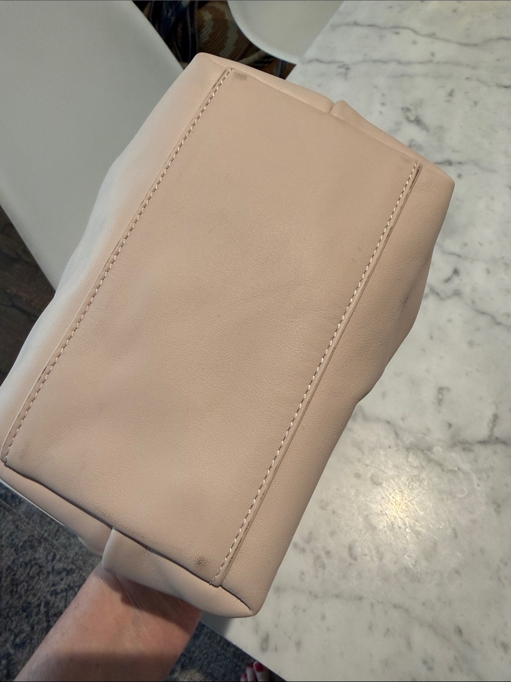 Longchamp Le Pilage Extra XS Round Top Handle in Blush/ Beige - Picture 11 of 12